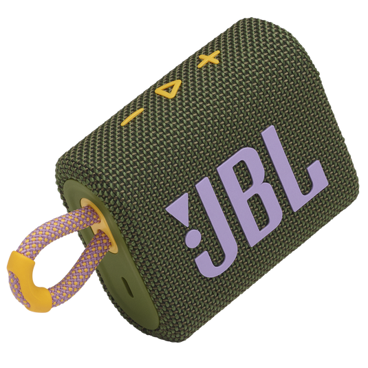 JBL Go 3 - Green - Portable Waterproof Speaker - Detailshot 1 image number null