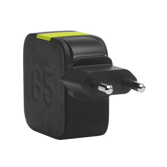 InstantCharger 65W 2 USB - Black - Powerful USB-C and USB-A GaN PD charger - Detailshot 6 image number null