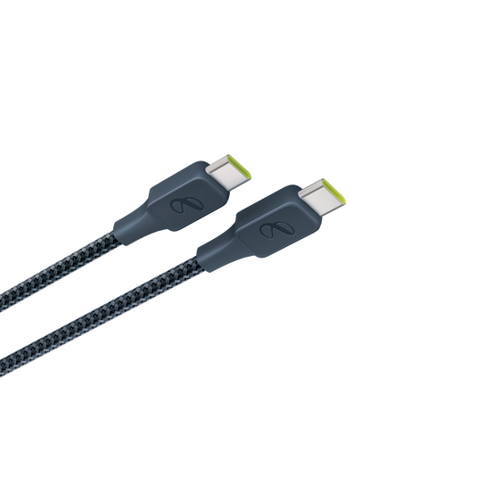 InstantConnect USB-C to USB-C - Blue - 100W PD ultra-fast charging cable for USB-C device - Detailshot 2 image number null