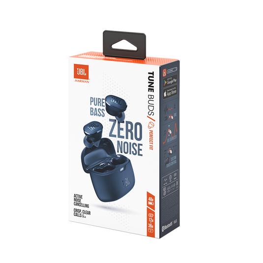 JBL Tune Buds - Blue - True wireless Noise Cancelling earbuds - Detailshot 10 image number null