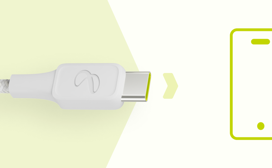 InstantConnect USB-A to USB-C Puissance de charge rapide jusqu’à 15 W - Image