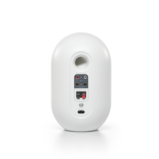 JBL 104-BT (Pair) - White - Compact Desktop Reference Monitors with Bluetooth - Back image number null