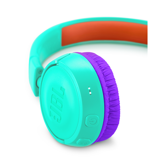 JBL JR300BT - Tropic Teal - Kids Wireless on-ear headphones - Detailshot 2 image number null