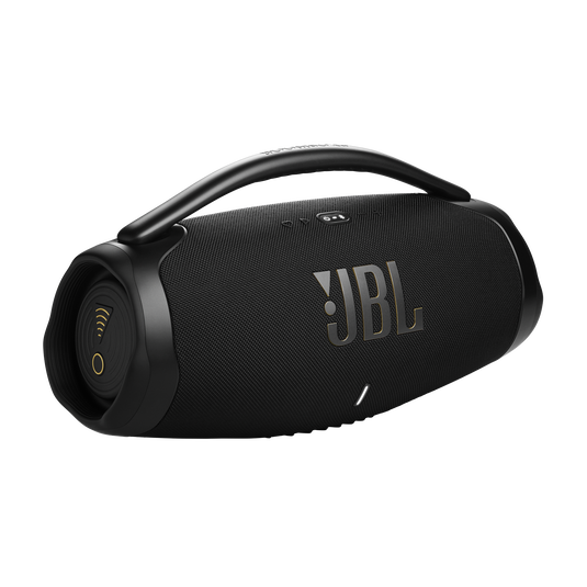 JBL Boombox 3 Wi-Fi - Black - Powerful Wi-Fi and Bluetooth portable speaker - Hero image number null