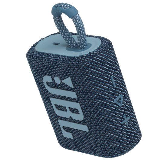 JBL Go 3 - Blue - Portable Waterproof Speaker - Detailshot 2 image number null