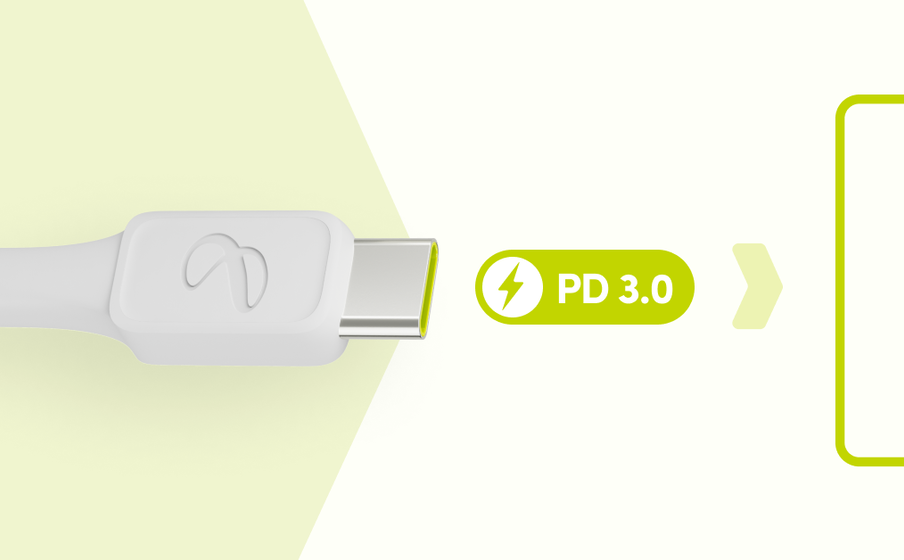 InstantConnect USB-C to USB-C Unterstützt schnelles Aufladen bis zu 100 W PD 3.0 - Image
