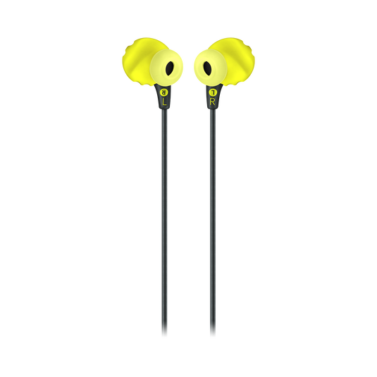 JBL Endurance RUN - Yellow - Sweatproof Wired Sport In-Ear Headphones - Back image number null