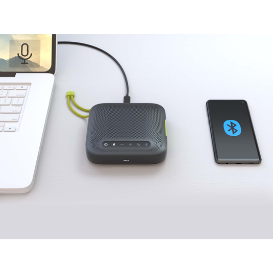 ClearCall - Black - Portable USB and Bluetooth speakerphone - Left image number null