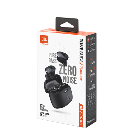 JBL Tune Buds - Black - True wireless Noise Cancelling earbuds - Detailshot 10 image number null