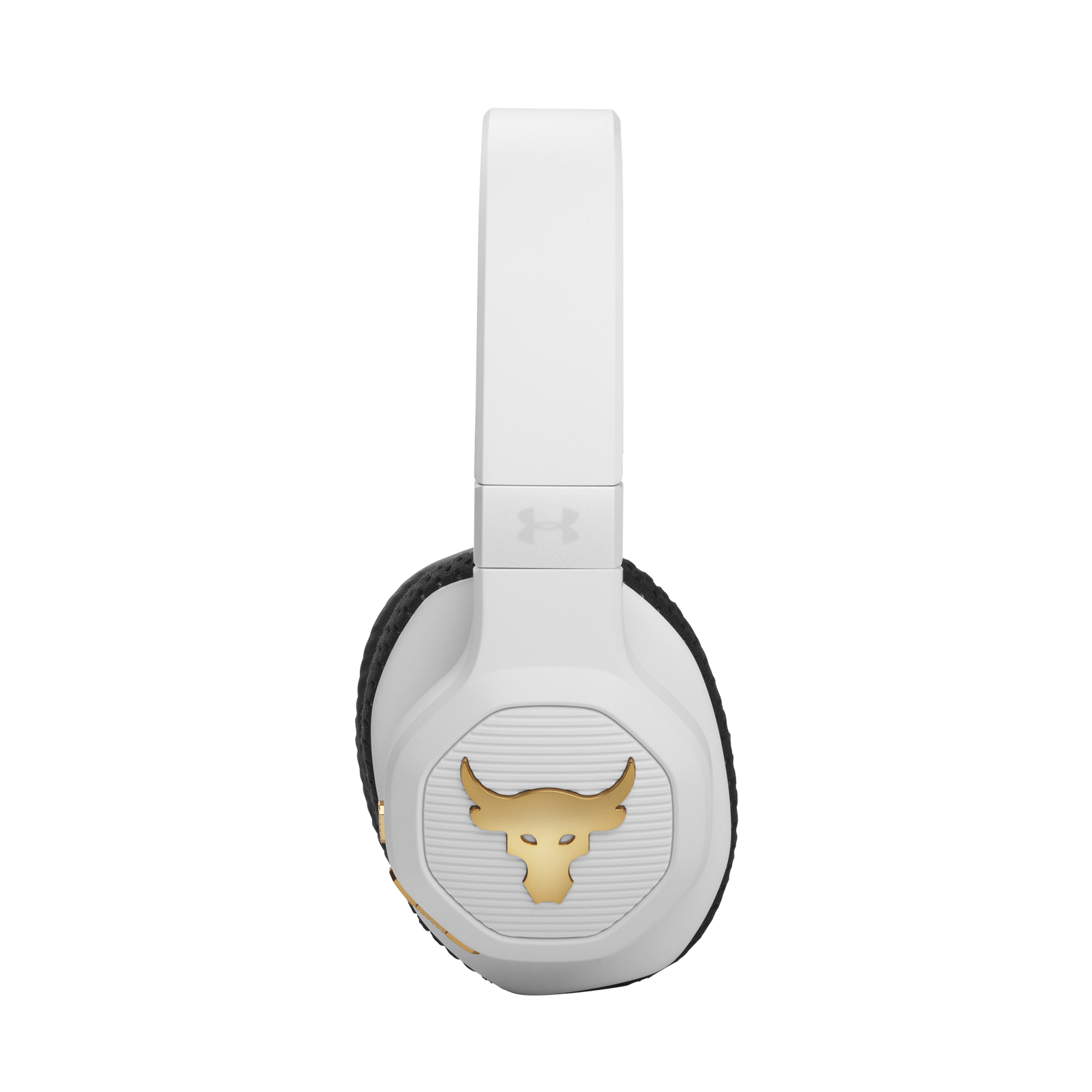 UA Project Rock Over-Ear Training Headphones - Engineered by JBL - White - Over-Ear ANC Sport Headphones - Detailshot 4
