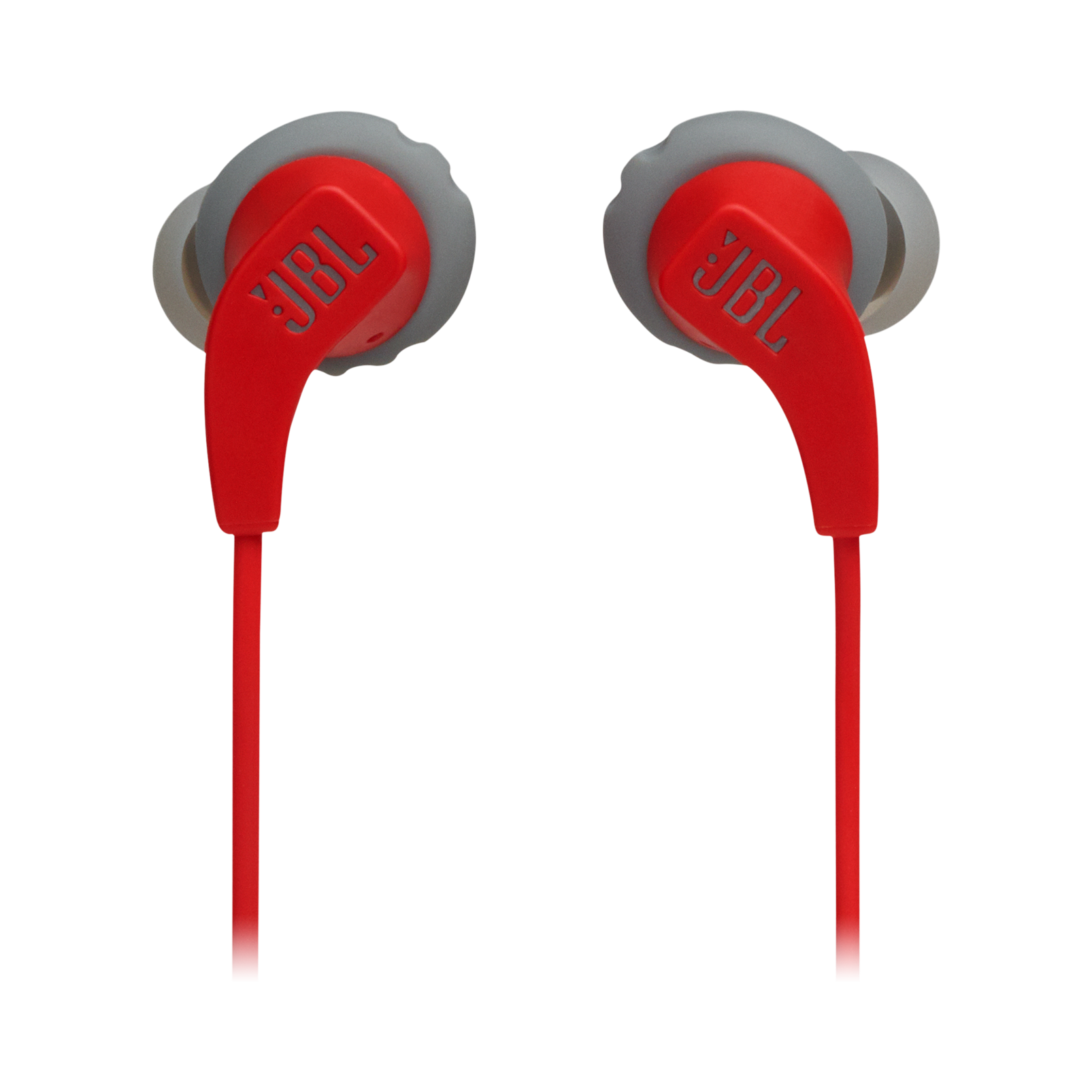 JBL Endurance RUNBT - Red - Sweatproof Wireless In-Ear Sport Headphones - Front
