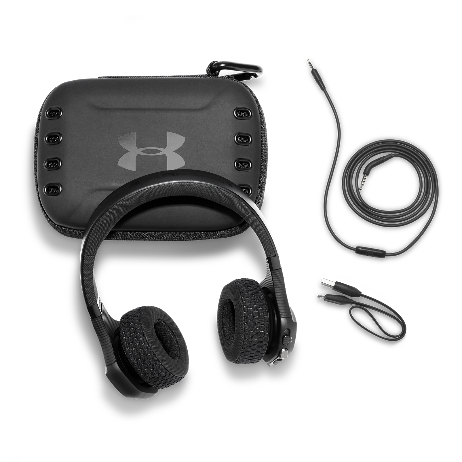 UA Sport Wireless Train – Engineered by JBL - Black / Red - Wireless on-ear headphone built for the gym - Detailshot 5